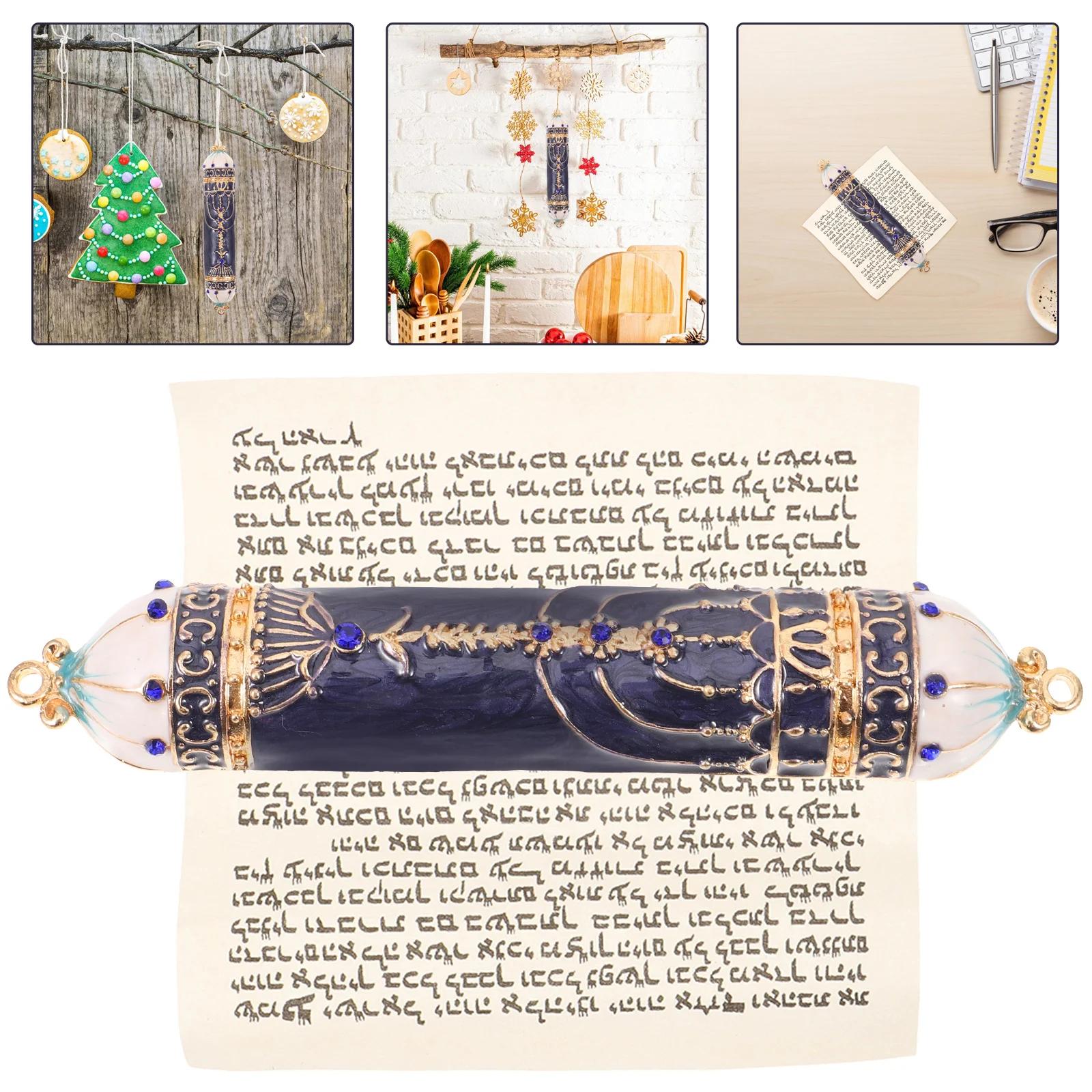 Передняя дверь Дверной столб Прокрутка Винтажный декор Католическая молитва