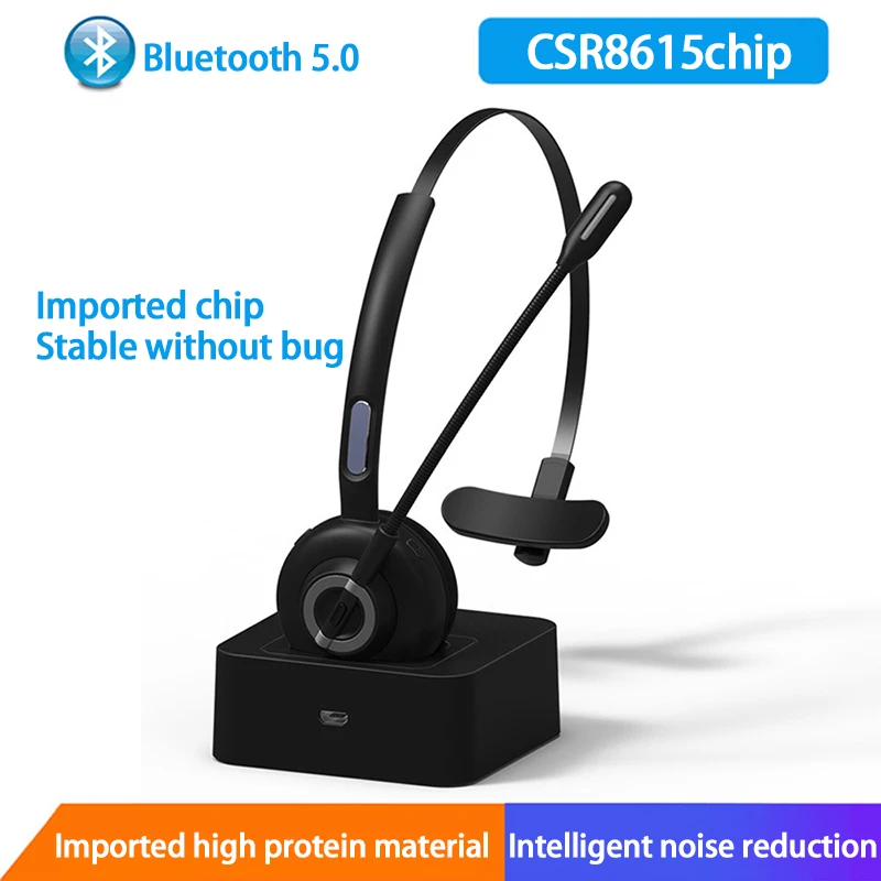 

Колл-центр M97 Bluetooth 5,0 гарнитура Skype телефон беспроводной тракер школьный офис шумоподавление наушники с микрофоном и зарядным устройством