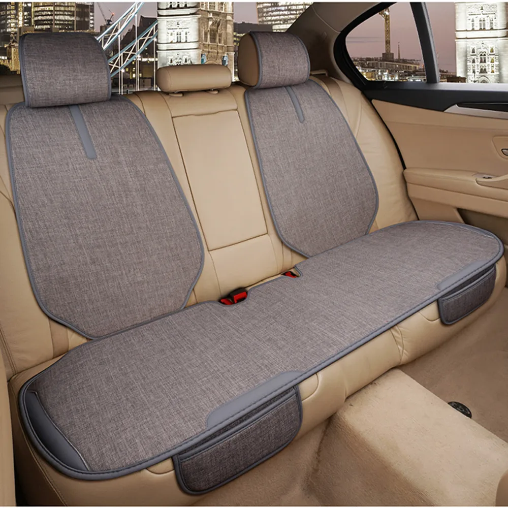 

Чехол для автомобильного сиденья, всесезонный Универсальный защитный чехол для передних и задних сидений, дышащая Нескользящая накладка, п...
