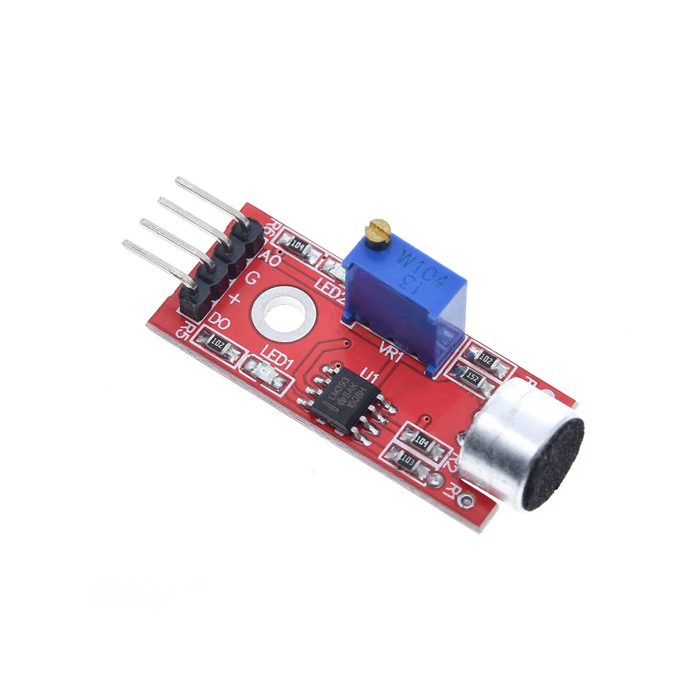 

Микрофон, голосовой датчик звука, модуль обнаружения для Arduino AVR PIC, аналоговые цифровые выходные датчики, Φ