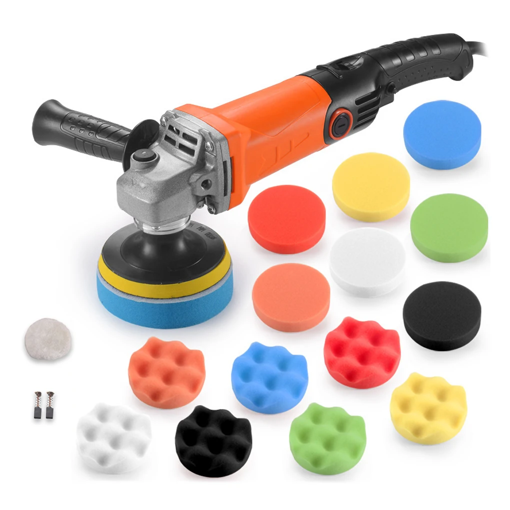 EU Plug Polishing Machine Woodworking Polisher Sander with Sponge Pads