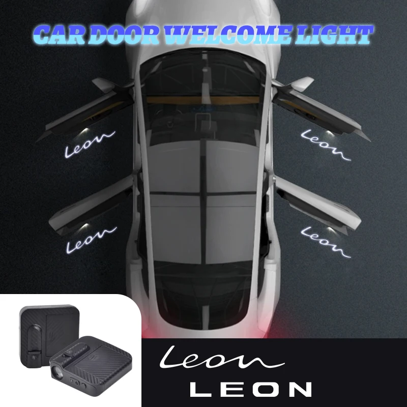 1/2 шт. для LEON 5F MK2 MK3 Автомобильный логотип беспроводная связь Дверной проектор