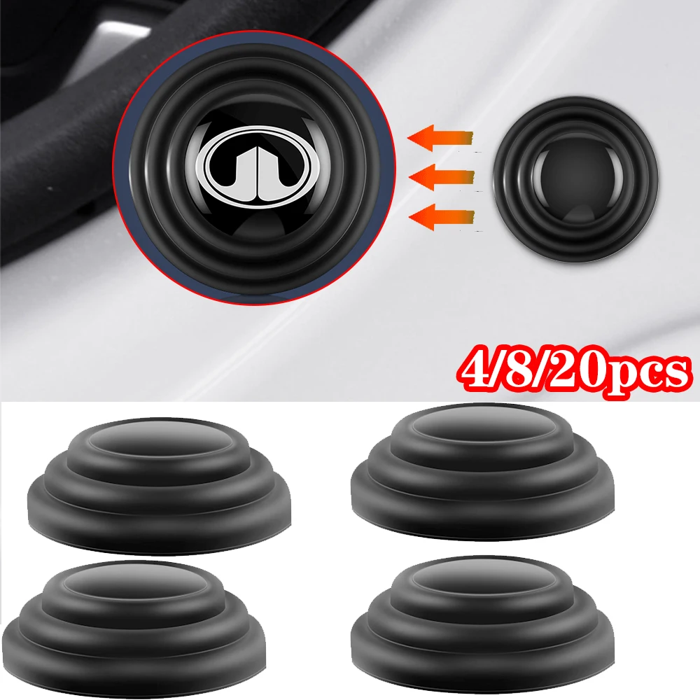4 шт., силиконовые амортизаторы для дверей автомобиля Hyundai I30 Tucson I20 Accent Elantra I30N 4 шт., силиконовые амортизаторы для дверей автомобиля Hyundai I30 Tucson I20 Accent Elantra I30N