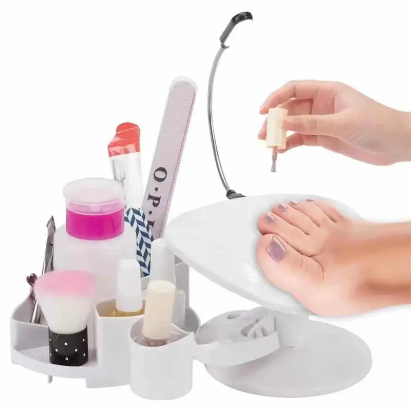 

Arm Rest For Nails Nail Rest Stand With Multi Angle And Polish Trays Professional Nail Supplies For Salon Home DIY Non-Slip Nail