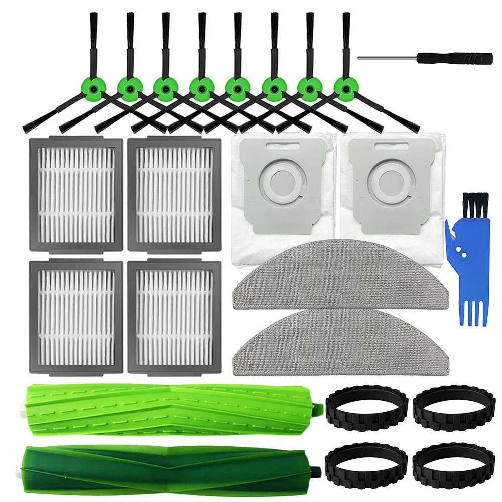 Фильтры НЕРА Для iRobot Roomba Combo J5/J5 + основная боковая щетка универсальная накладка