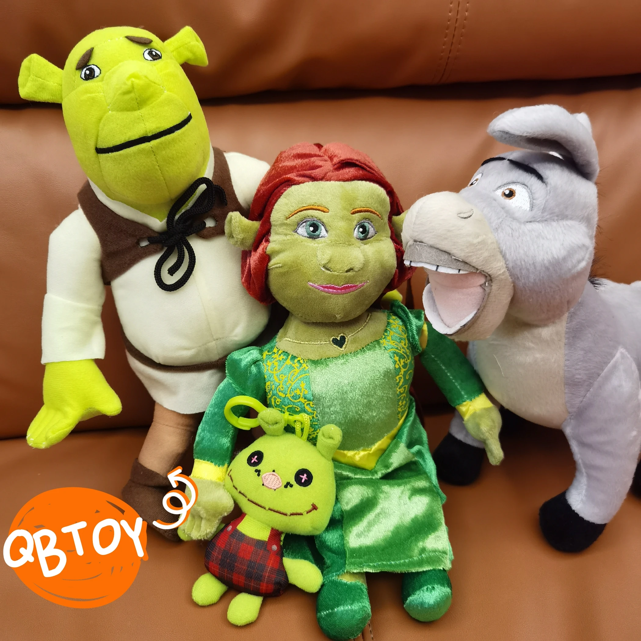 

Cartoon Anime Shrek Donkey Plush Toy Cute Monster Sorcerer Princess Cat Green Freak Doll Novelty Gift Sleeping Doll Bag Pendant