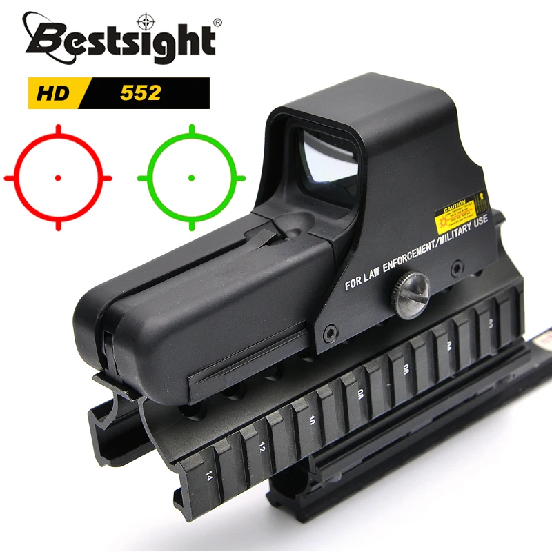 

552 голографический Коллиматорный прицел с красной точкой, доптический прицел с рельсовыми креплениями 20 мм для искусственной тактики охоты