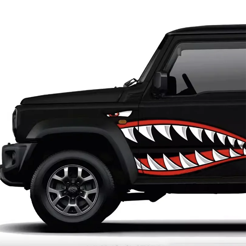 Виниловая наклейка для автомобиля акула рот Suzuki Jimny