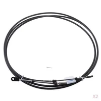 2pcs 10 foot universal throttle shift control cable for yacht boat motor steering system black