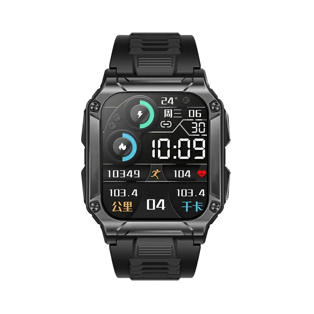 

Smart Watch NX6 Bluetooth Call Compass 1.9 Inch Large Monitoring Screen Rate Sport Heart Fitness Health Men Smartwatch Trac F9Z0