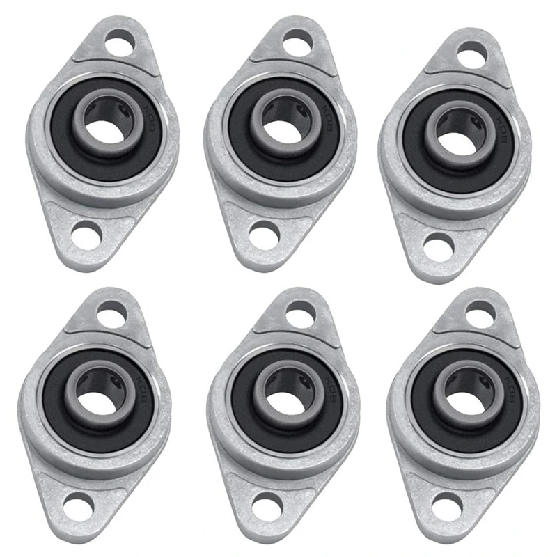 

KFL000 Horizontal Rhombic Flange Bearings 10Mm Shaft Hole Self-Aligning Pillow Block Bearings For 3D Printer