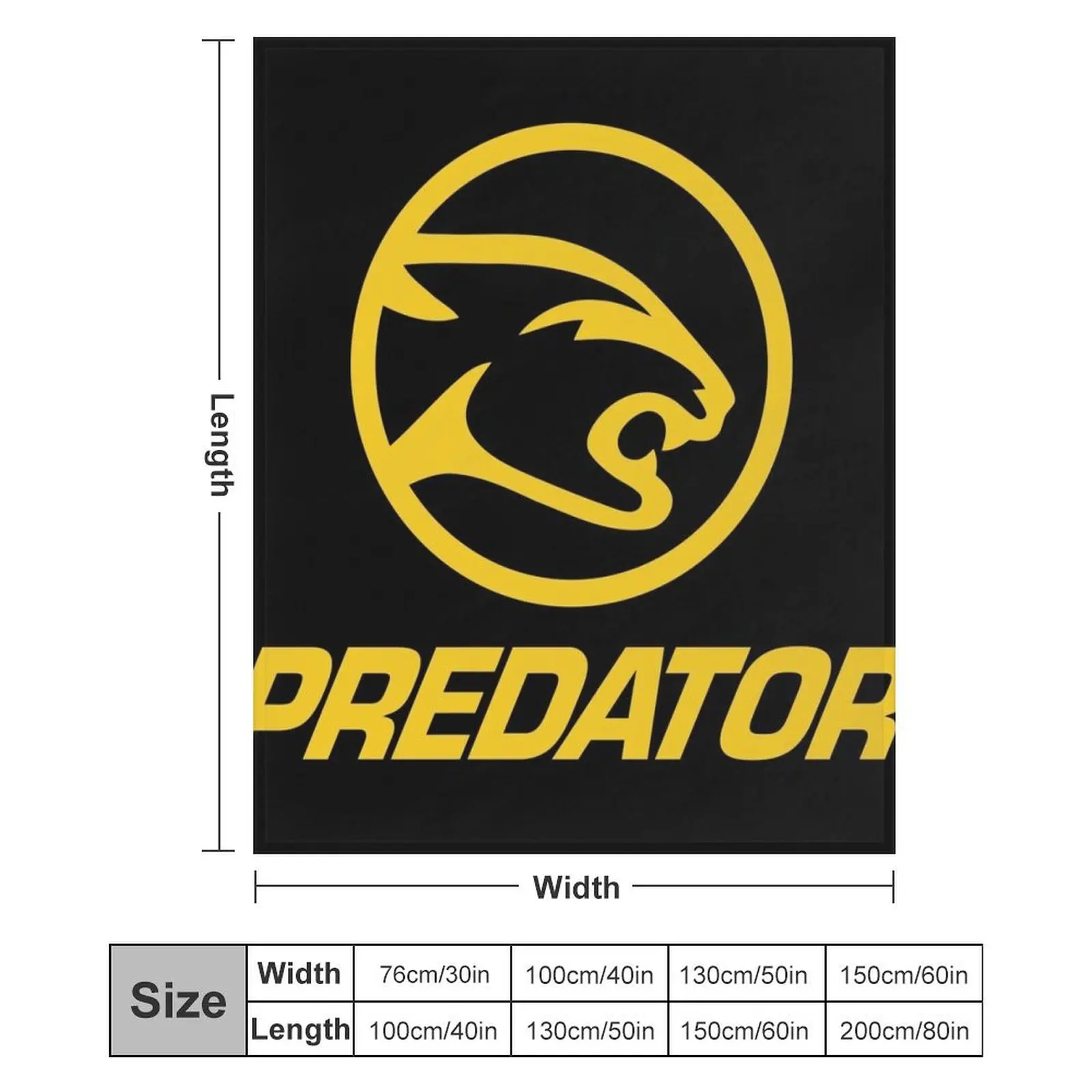 Плед с КРУГЛЫМ ЛОГОТИПОМ PREDATOR