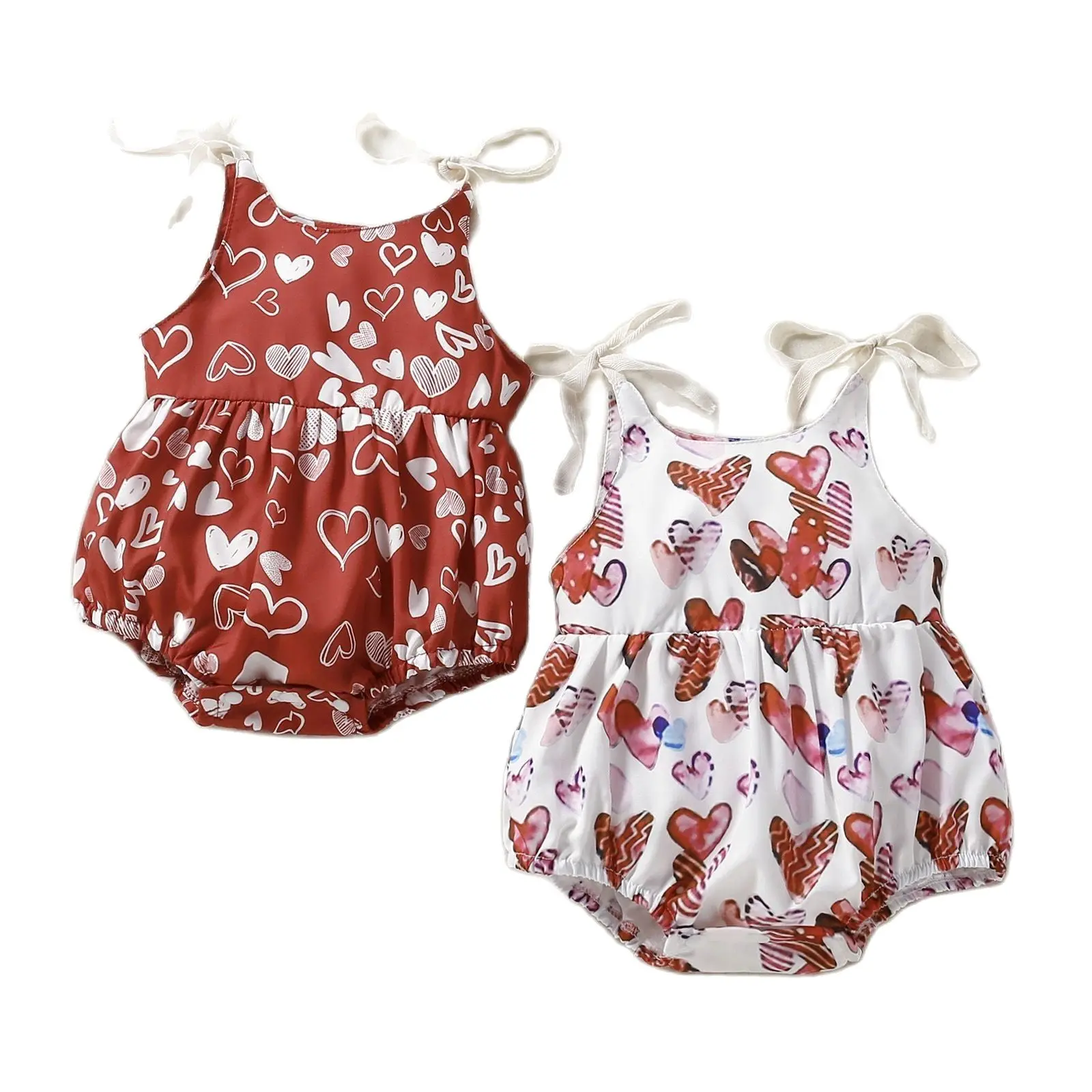 

Summer baby Cute Clothes Girls Fashion Wave Jumpsuit For Newborn Cotton Toddler Baby Girls Romper 0-2 Years Kids Bodysuit
