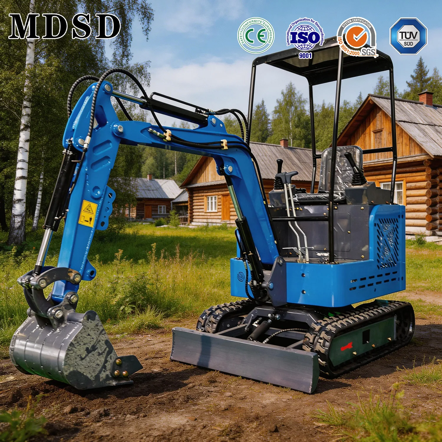Мини-экскаватор 3 тонны с двигателем Kubota, гидравлический микро-экскаватор для сельского хозяйства и строительства, полный комплект аксессуаров (art.: 3920d8f9b1069) - 3920d8f9b1069