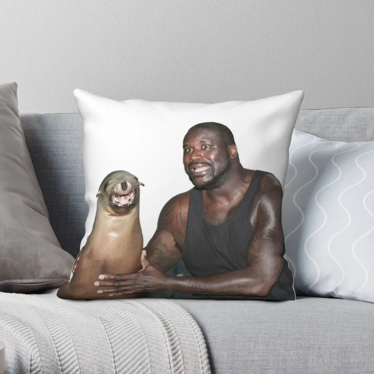 

Декоративная наволочка Shaq And A Sea наволочка со львом из полиэстера и льна