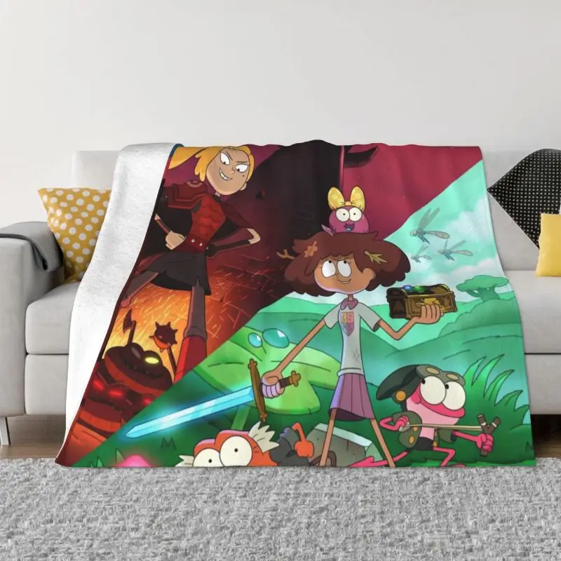 

Amphibia Dream Night Blanket 3D Print Soft Flannel Comic Manga Throw Blankets for Office Bedroom Couch Bedspreads Fleece Warm