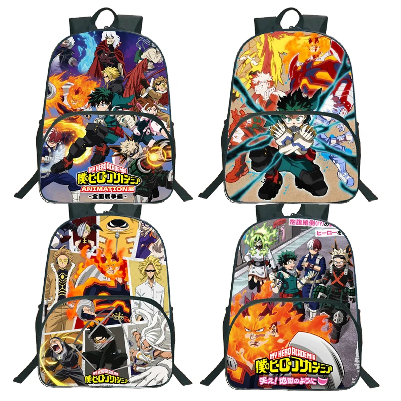 

Рюкзак моя геройская академия, школьный ранец боку, без героев академии, дорожные сумки для ноутбука для девочек и мальчиков, студенческие сумки для книг для детей