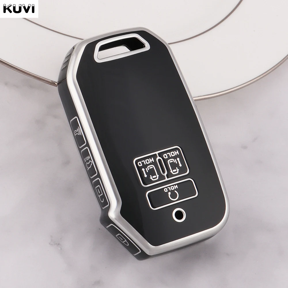 

Чехол Для Автомобильного Ключа Из ТПУ Для Kia Carnival 2021 2022 Sedona KA4 EX SX LX Fiesta 2023-автомобильный Дистанционный ...