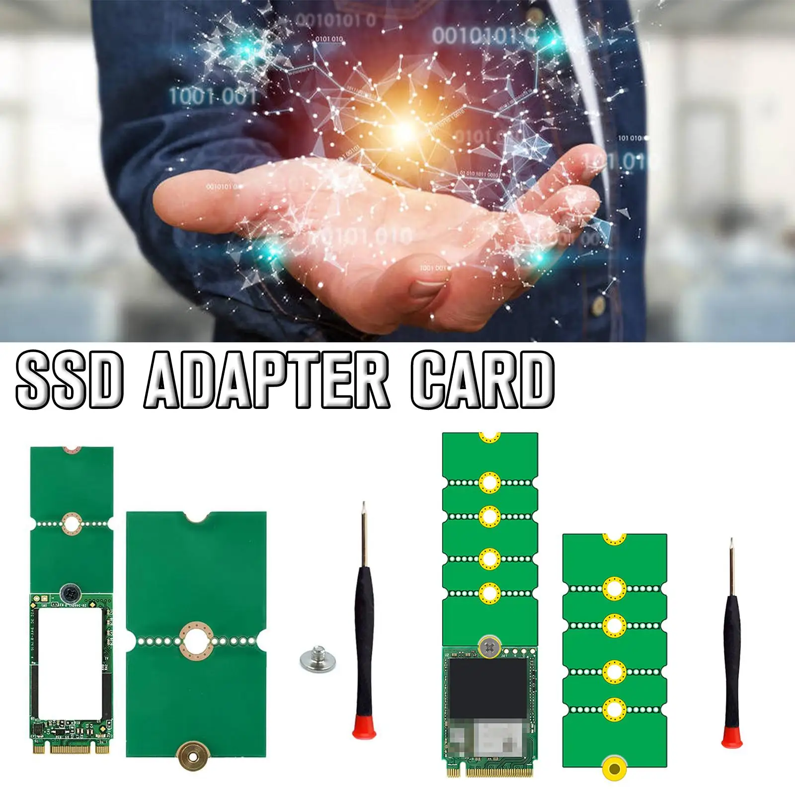 

New M.2 NGFF SSD Adapter Converter Raiser Riser Card Board Expansion 2280 Drive Adapter 2242 Support 2260 2230 State G6H2
