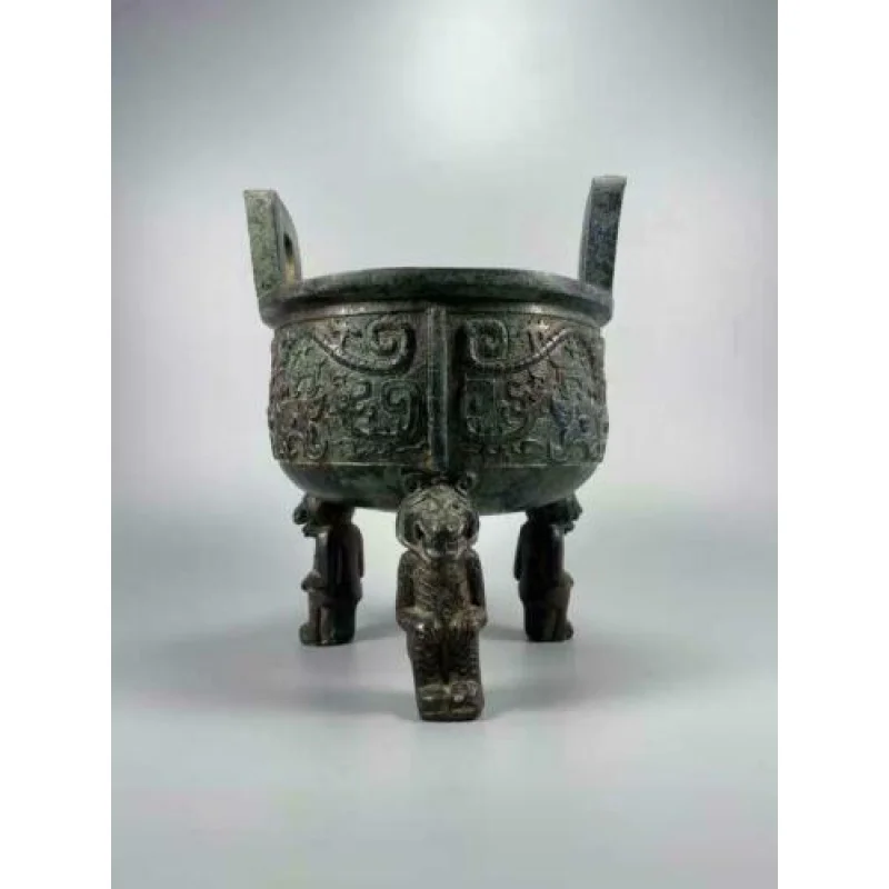 

Chinese Bronze Handmade Exquisite Tripod Statue 14244