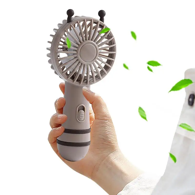 

Cute Cartoon Small Bee Mini Fan Personal Fan Children's Handheld Fan Outdoor Portable USB Charging Fan Low Noise Mini Fan
