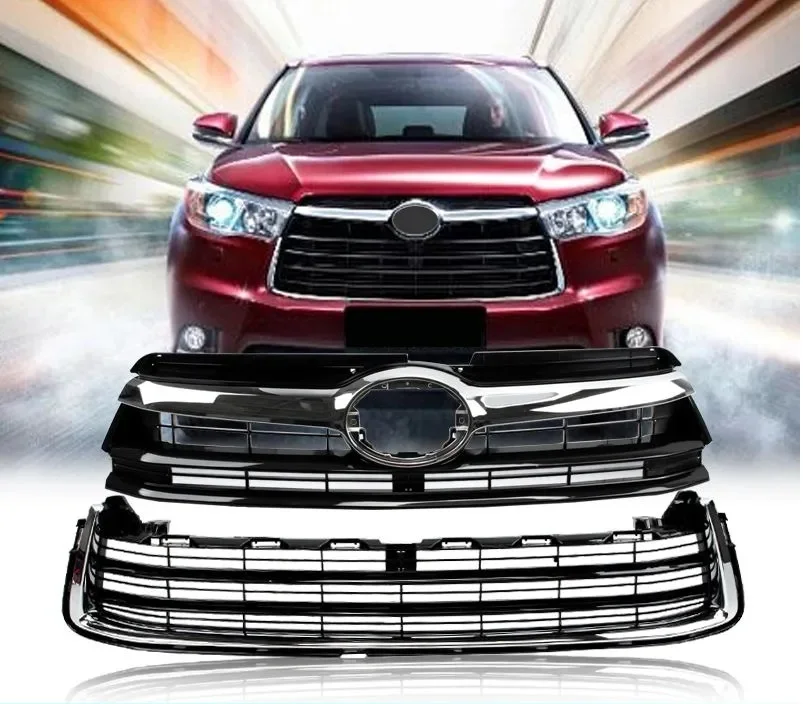 

Front bumper ventilation grille front face For Toyota Highlander 2015-2017