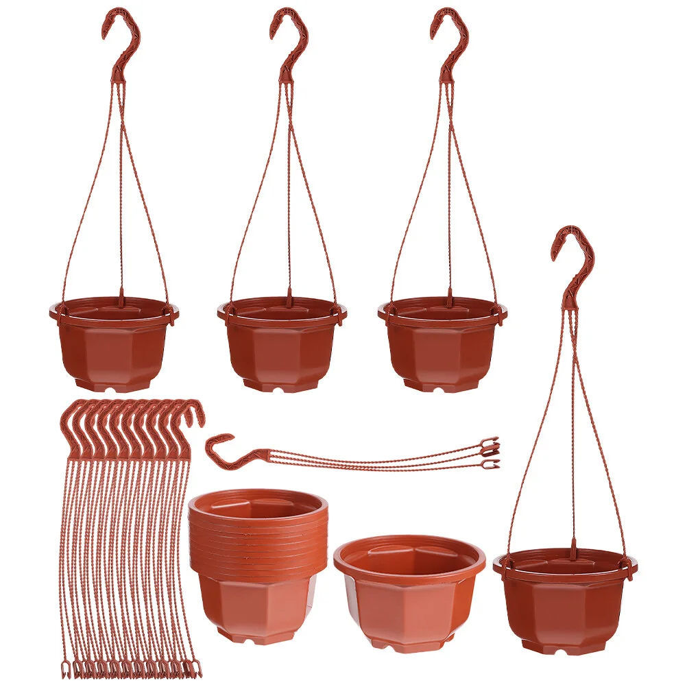 

15 Sets Vase Hanging Plants Pot Plastic Flower Chlorophytum Flowerpot Pots Garden Outdoor Vertical Wall Planter