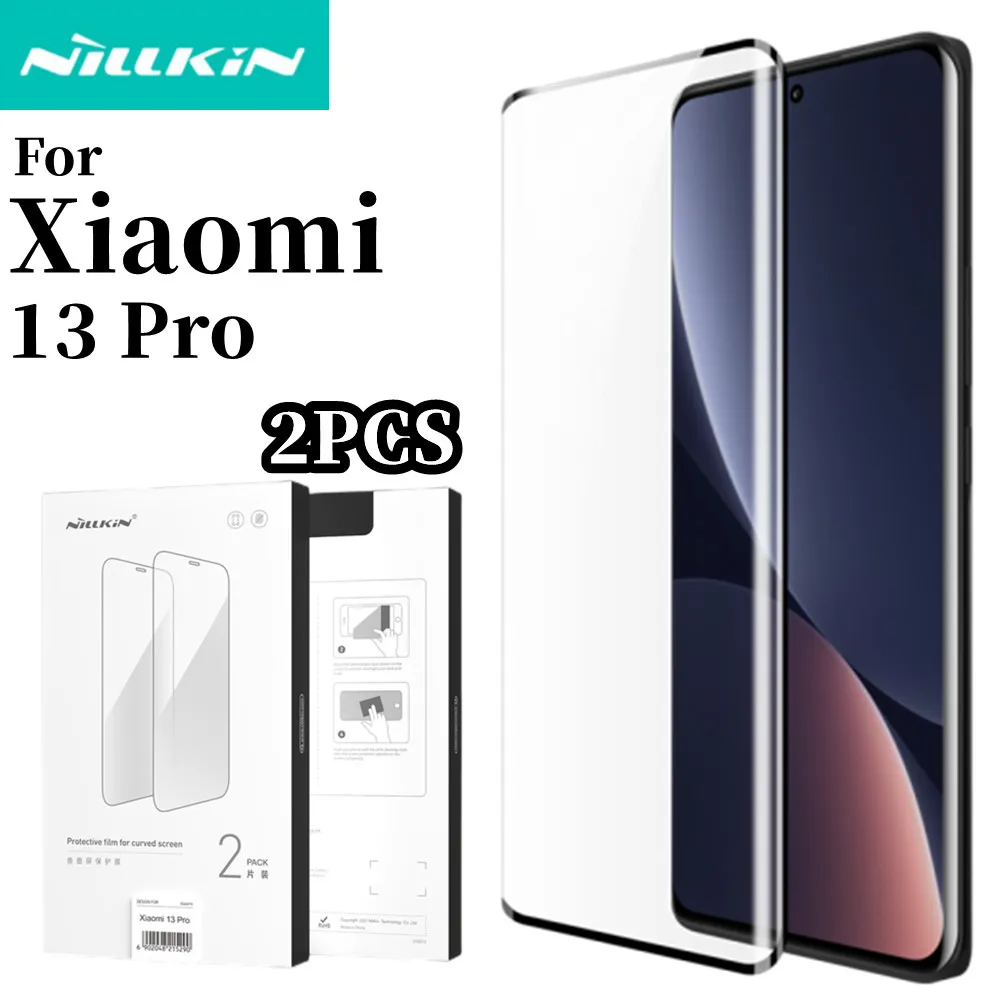 

Nillkin For Xiaomi 13 Pro Screen Protector 2PCS Impact Resistant Curved Film For Xiaomi Mi 13 Pro Soft Film For Curved Screens