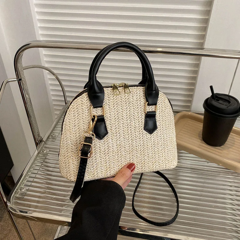 

Straw Plaited Article Female Bag Bags for Women Luxury Designer Handbag Bolsas Women's Shoulder Tote Messenger 2023 Trend