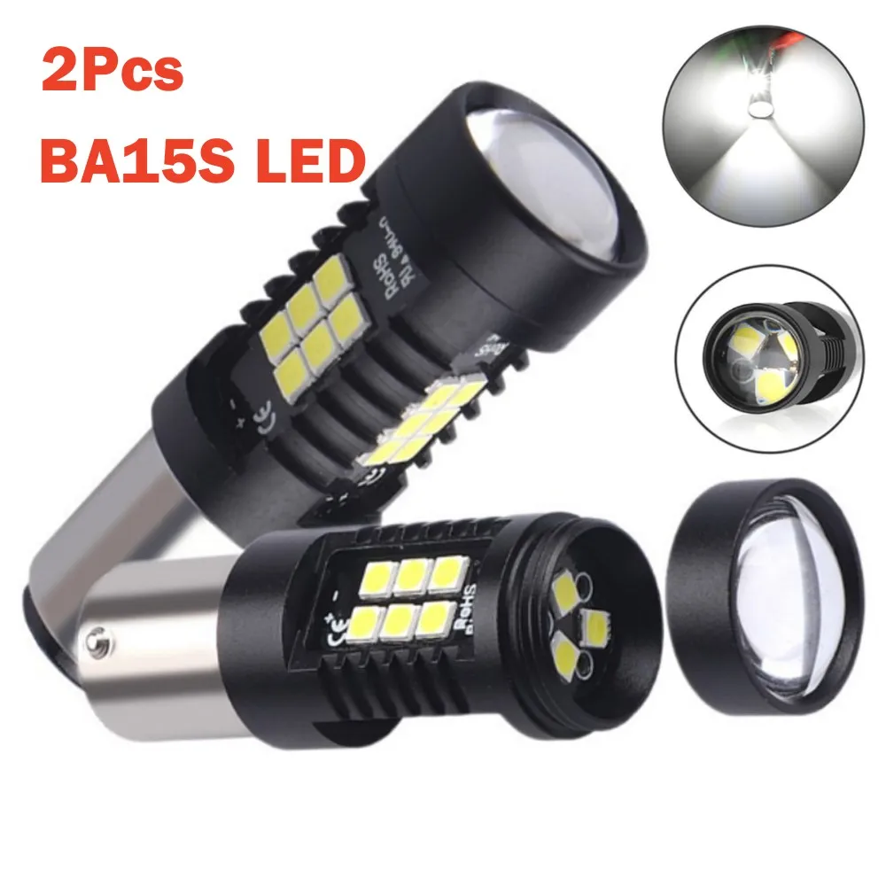 

New 2Pcs 1156 BA15S P21W LED BAU15S PY21W BAY15D LED Bulb 1157 P21/5W R5W 21pcs 3030SMD Auto Lamp Bulbs Car LED Light 12V - 24V