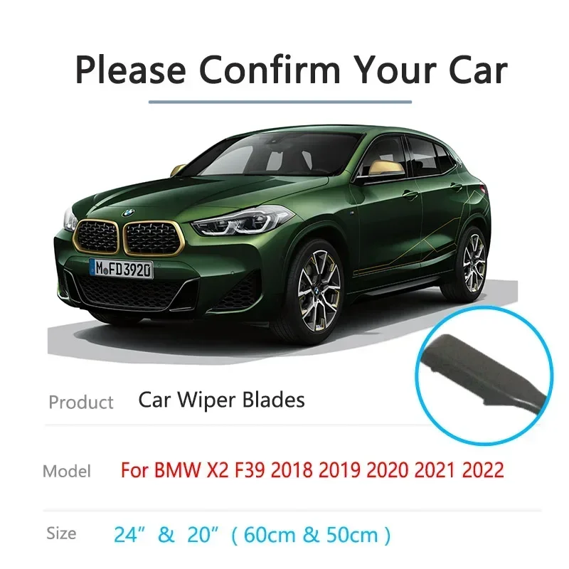 Щетка стеклоочистителя для BMW X2 F39 2018 2019 2020 2021 2022 LHDRHD 24 20