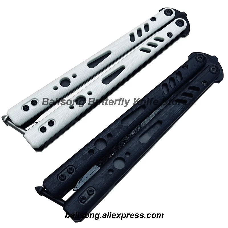 Baliplus BRS Rep Replicant Clone Balisong Flipper Butterfly Trainer Knife White/Black Special Edition