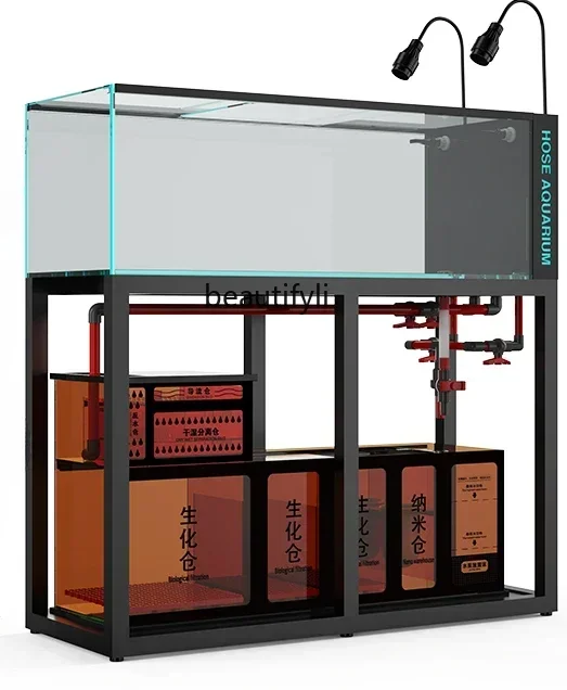 NNA Аквариум Нижний Фильтр Гостиная Поточный Цилиндр Упаковка Задний Перелив