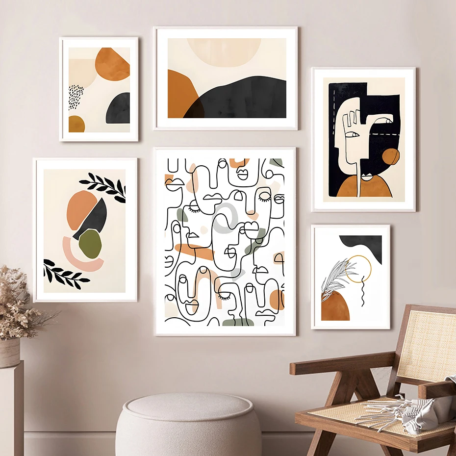 Настенный постер в стиле бохо скандинавский настенный художественный Рисунок с