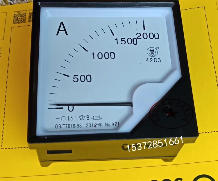 42C3-A DC указатель Амперметр 2000A75mV42C3 120*120