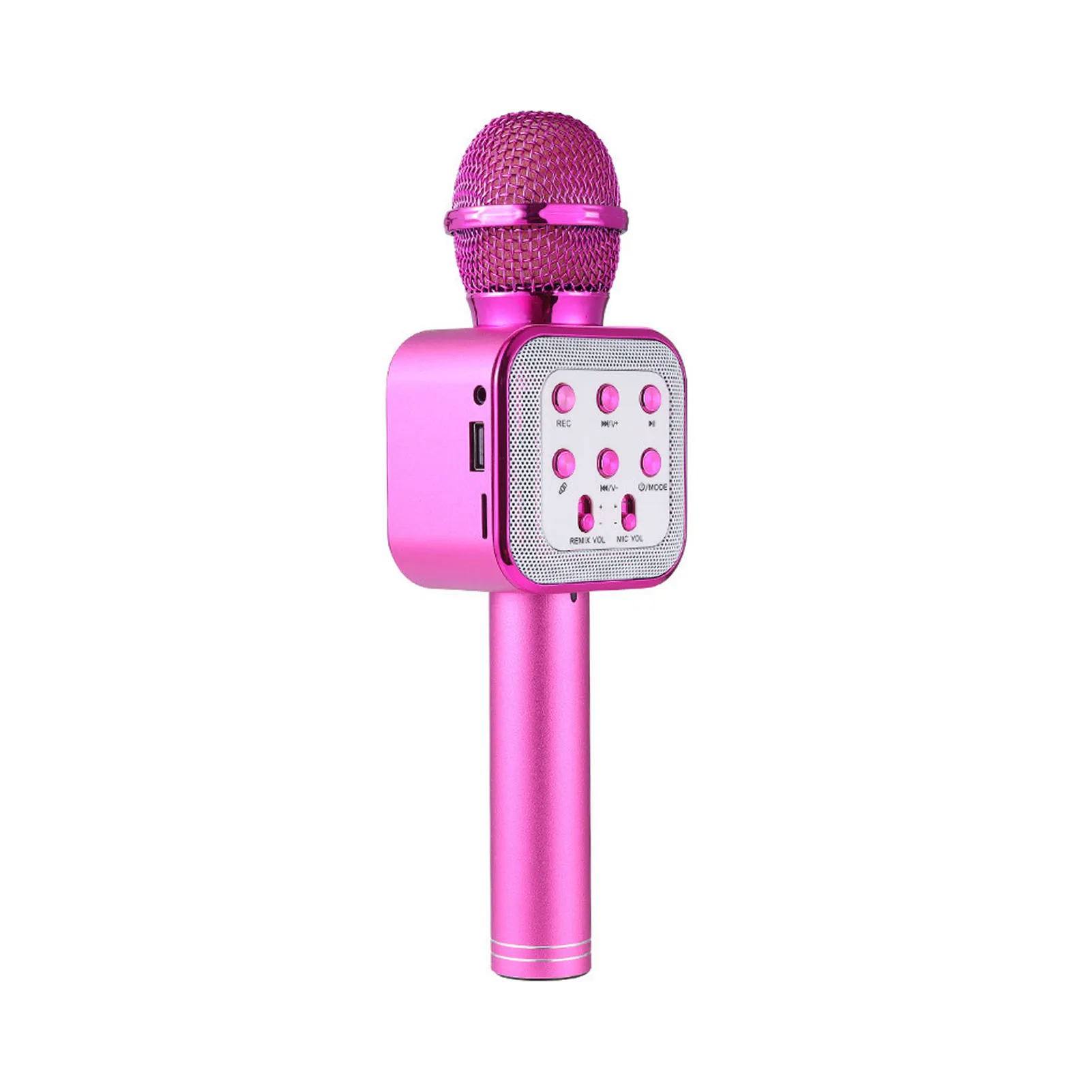 

2022.Bluetooth Wireless Microphone Handheld LED Lights Home KTV For Music Professiona Speaker Player