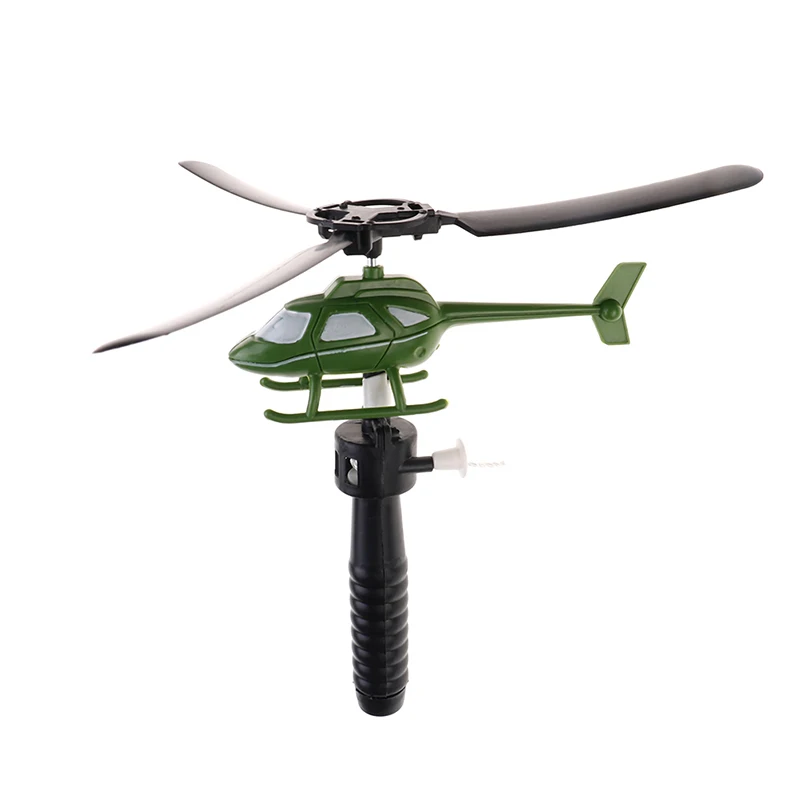 

1PC Aviation Model Copter Handle Pull Helicopter Plane Outdoor Toys for Kids Playing Drone Children's Day Gifts For Beginner