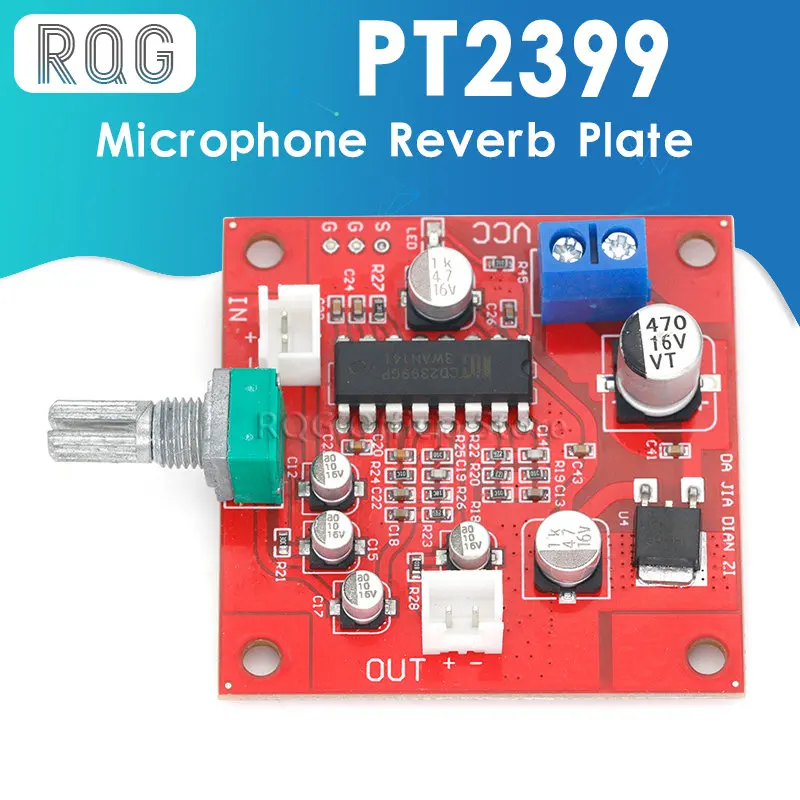 

PT2399 Microphone Reverb Plate Reverberation Board No Preamplifier Function Module