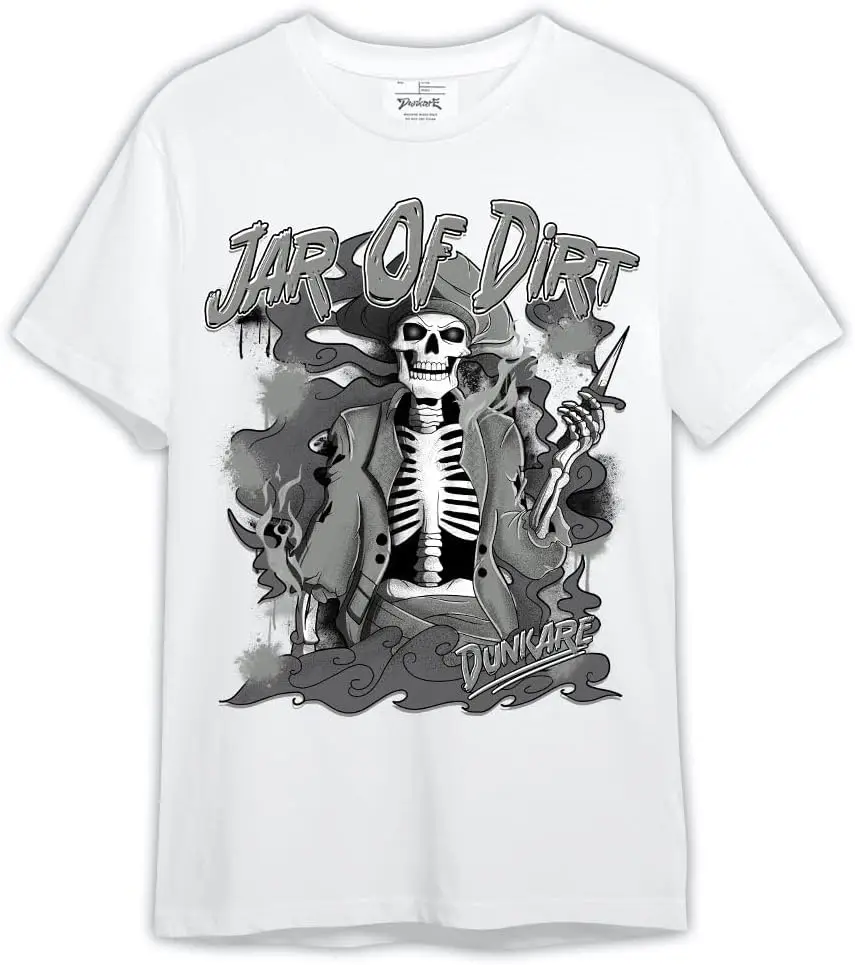 Рубашка Dunkare подходящая футболка с рисунком Paris Cement Grey 4s - унисекс мокрым цементом