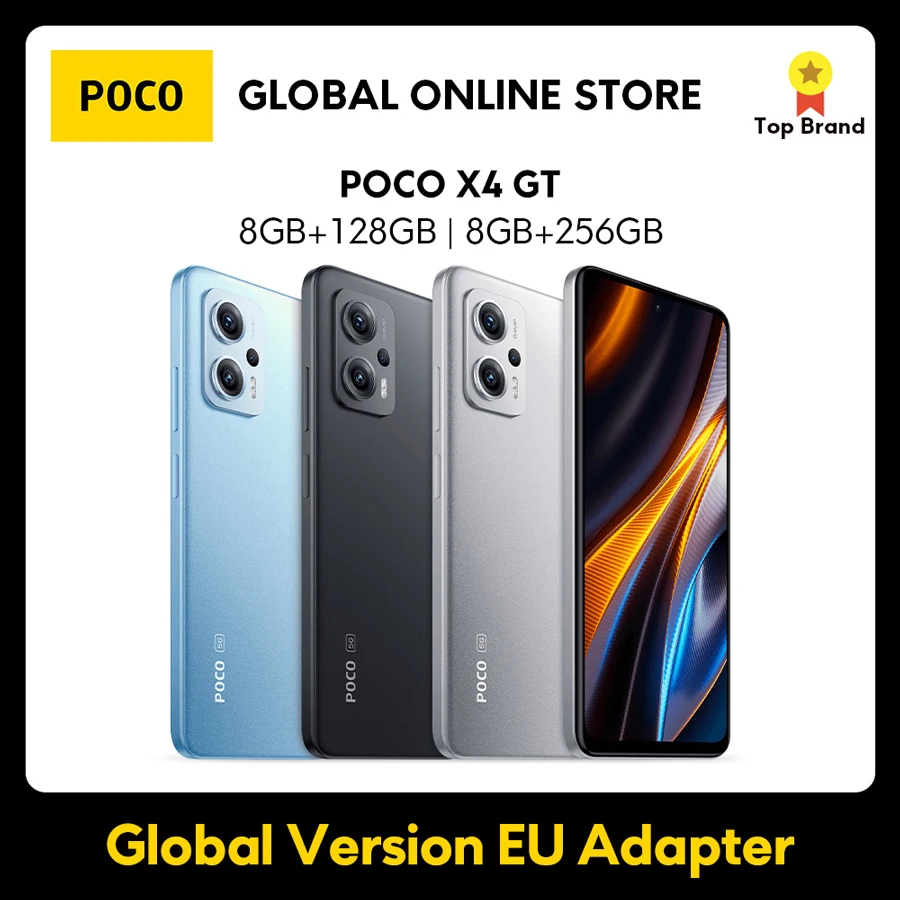 

Смартфон POCO X4 GT 5G, 128 Гб/256 ГБ, 8100 Гц, с тройной камерой 64 мп, зарядка 67 Вт