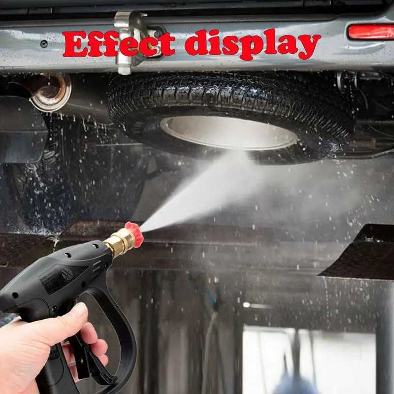 

Pressure Car Washer With 5pcs Soap Spray Nozzles 14mm M22 Socket 1/4" Quick Release Snow Foam Gun For Car Interior Tire Cleaning