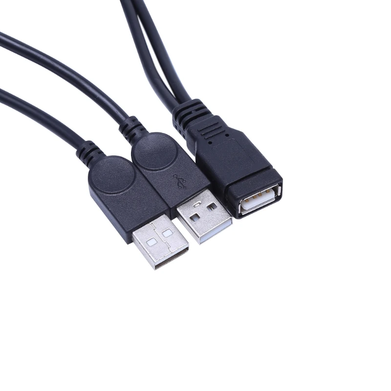 Удлинитель мощности 37 см USB 2 0 Y 1 разъем на разъема