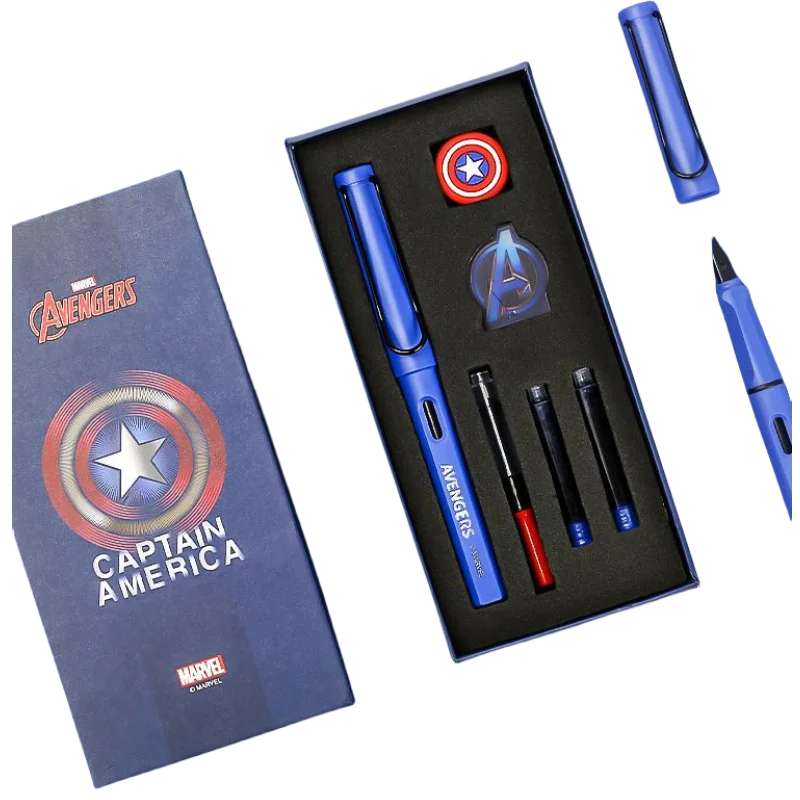 

Marvel Frozen Anime Peripheral Children Elementary School Students High-value Practice Characters Special Cartoon Cute Pen Set