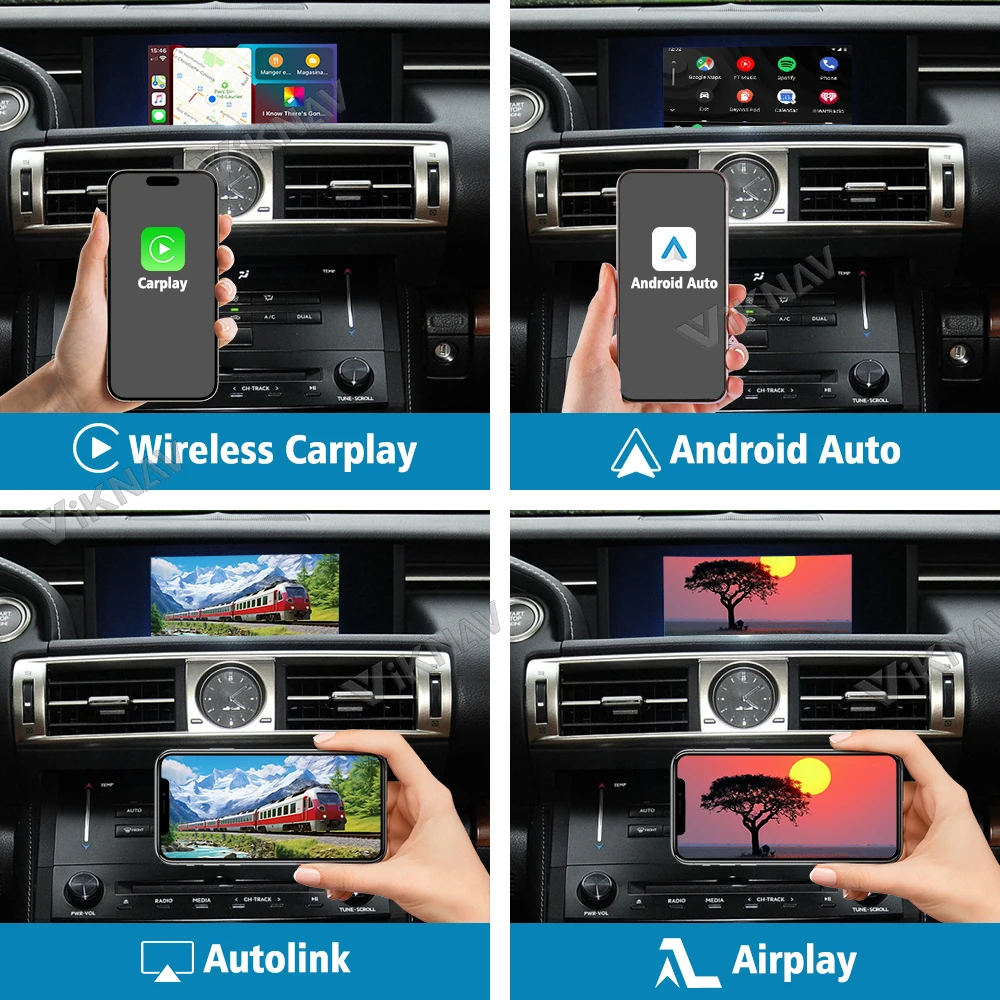 Фото Беспроводной декодер Carplay для Lexus IS 2013-2014, Android, авто, мультимедийный плеер, интерфейс Linux, Mirror Link Air Play №3