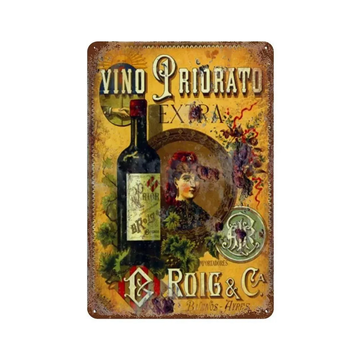 Винтажные Металлические Жестяные Вывески Настенный Декор Галла Морти