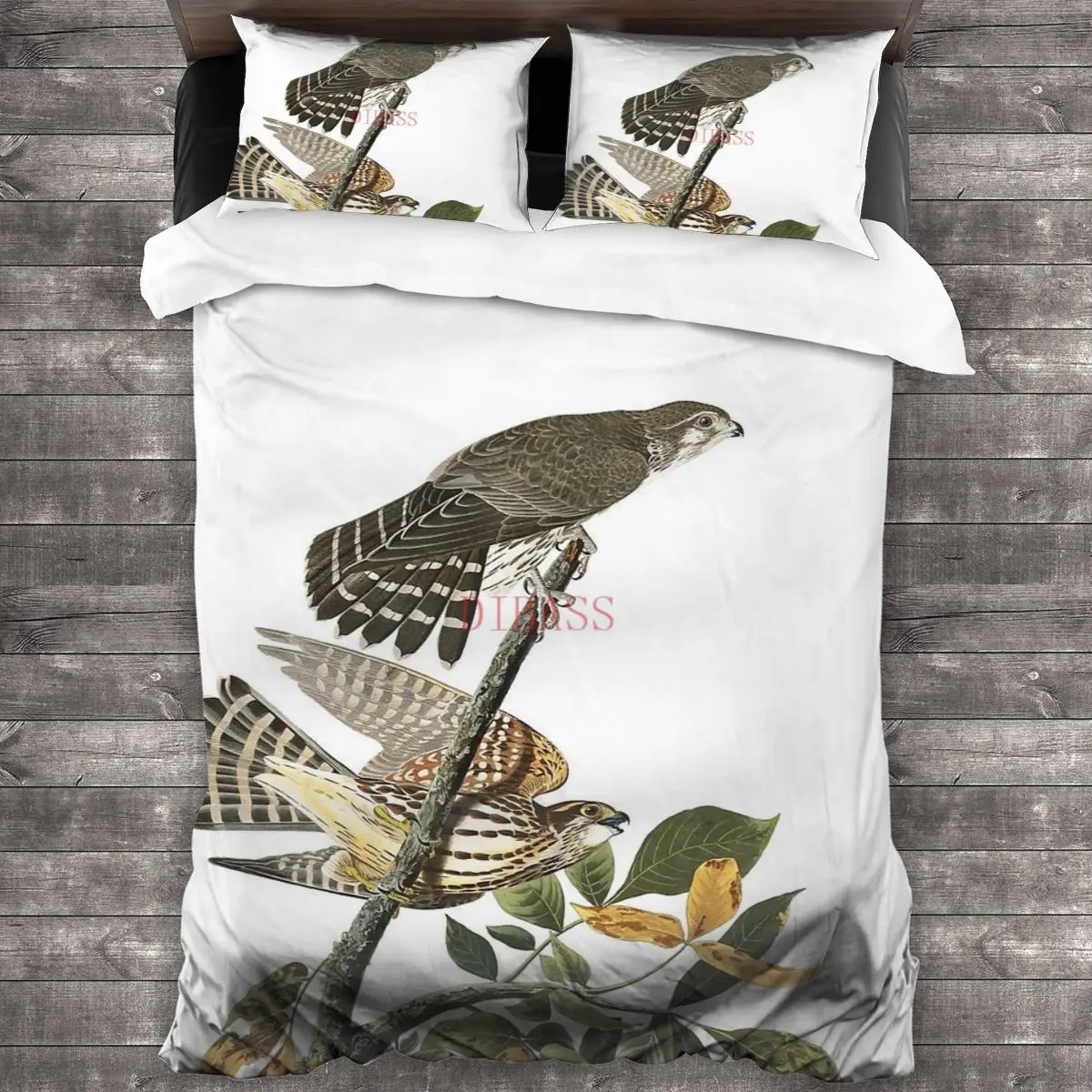 

Merlin - John James Audubon Soft Microfiber Comforter Set with 2 Pillowcase, Quilt Cover With Zipper Closure