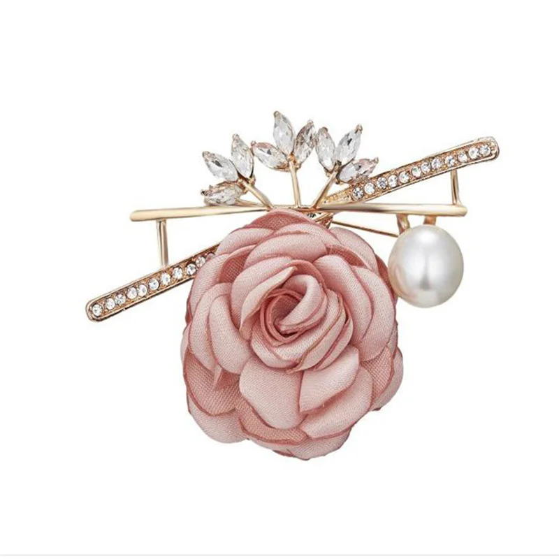 Свадебное платье Изысканная брошь жемчуг стразы ткань цветок Винтажная