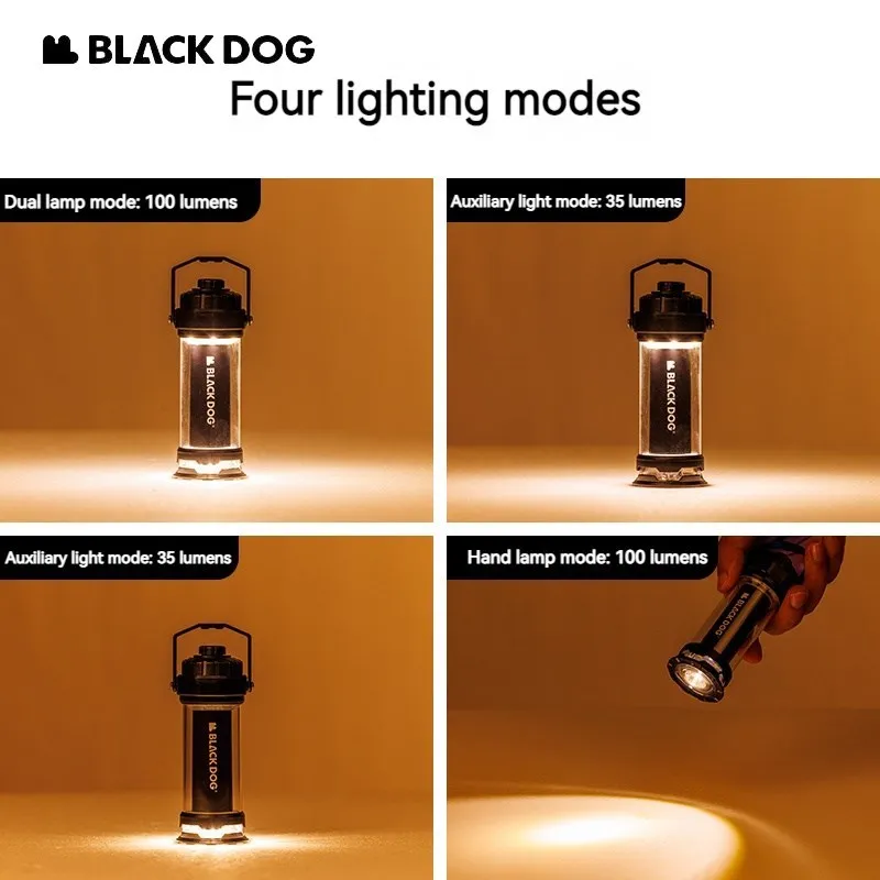 Naturehike Blackdog 2600 мАч атмосферный светильник для лагеря 4 режима освещения лампа 130