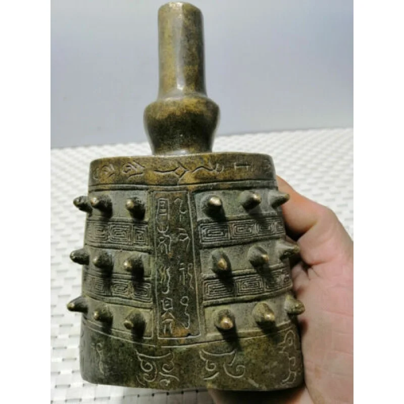 

Chinese Folk Old Bronze Bronze Bronze Musical Instrument Flat Bell