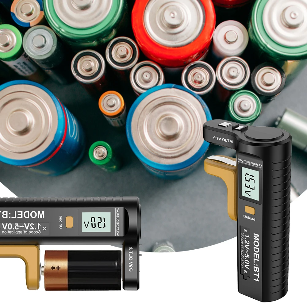 Цифровой тестер батареи Тестер емкости Проверка напряжения Детектор проверки